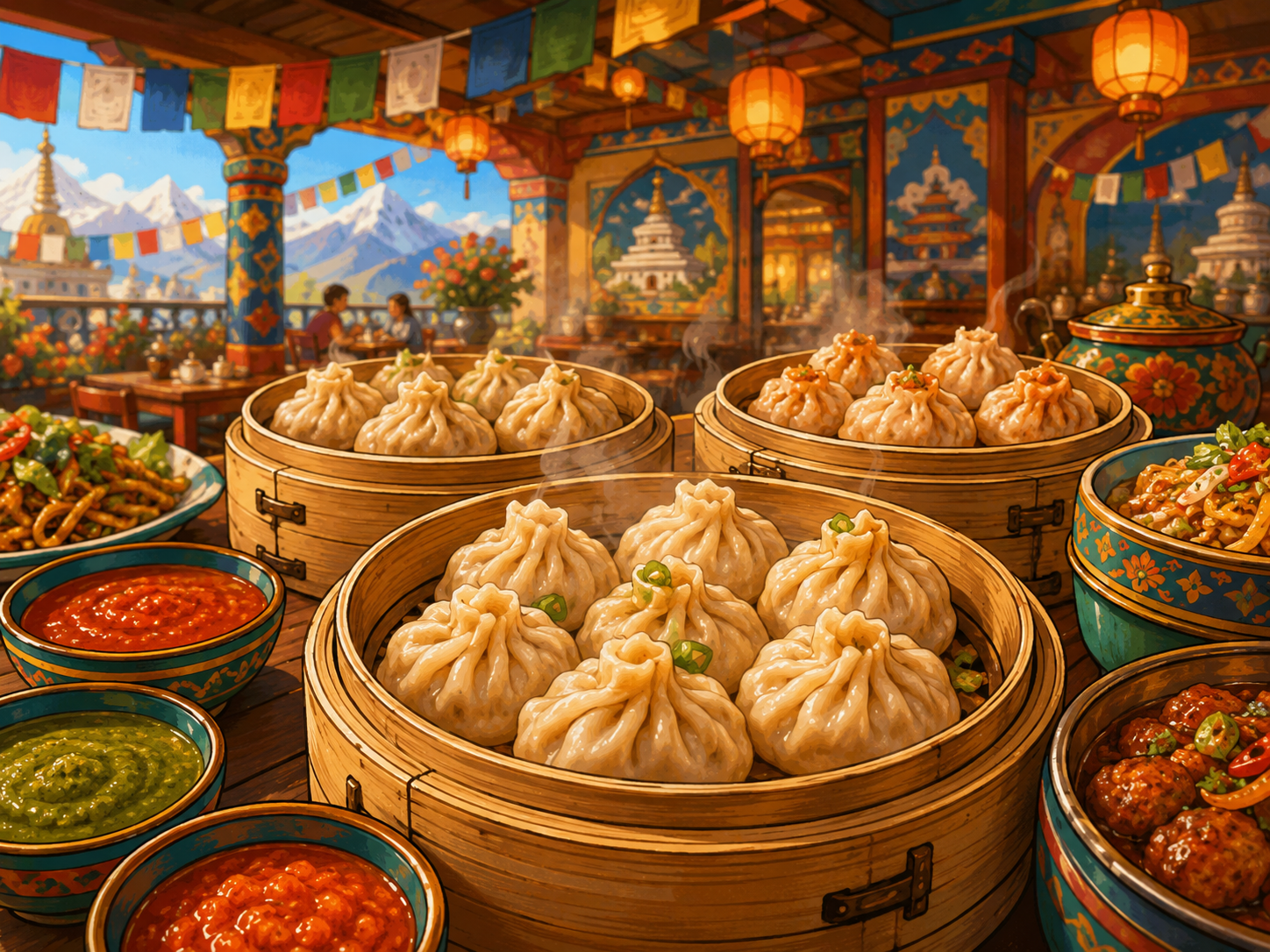Momos tibétains